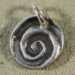 Tiny Fine Silver Spiral Charm