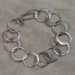 Sterling Silver Large Circle Chain Bracelet