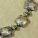 Fine Silver Square Bead, Serpentine & Lapis Necklace